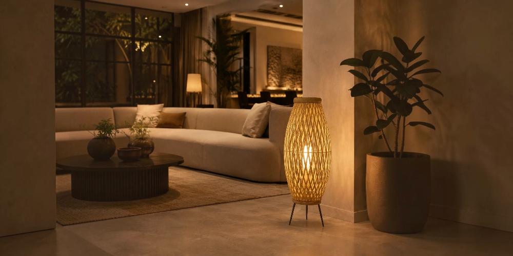 Bambo Boho Floor Lamp 033