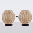 Bamboo Table Lamp 002, handmade boho table lamp – product view 1