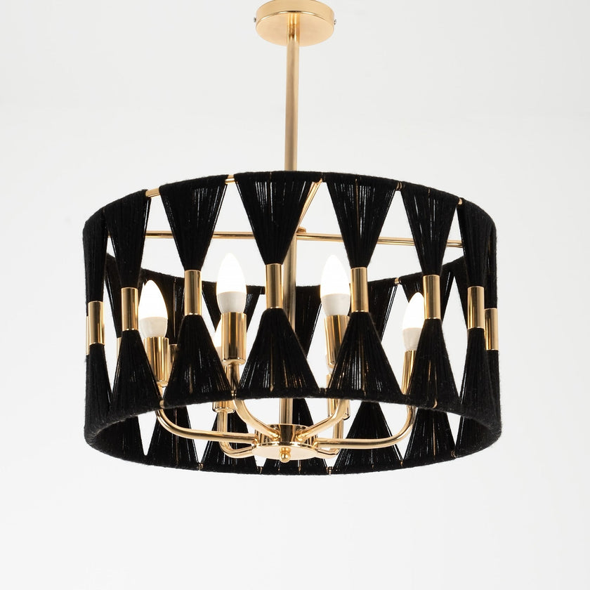 Makrami Boho Ceiling Lamp 067