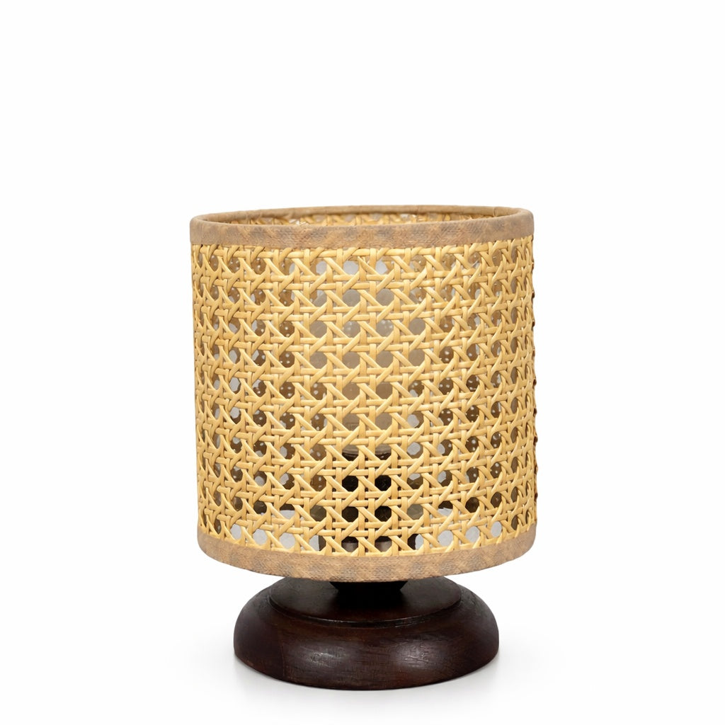 Rattan Boho Table Lamp 005