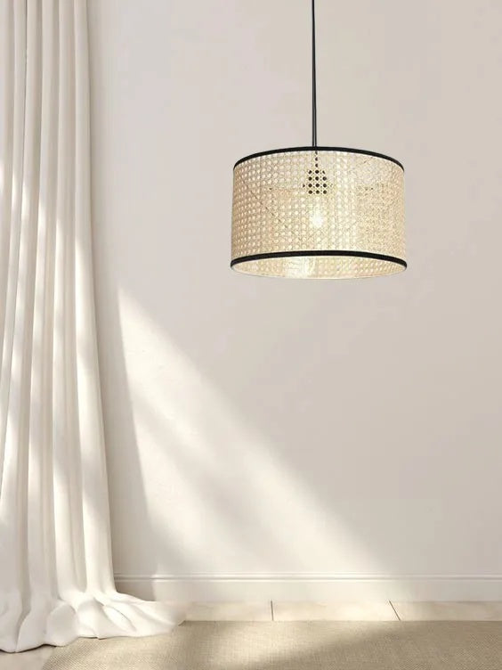 Rattan Boho Ceiling Lamp 002