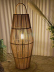 Bamboo Boho Floor Lamp 002, handmade boho floor lamp – product view 6