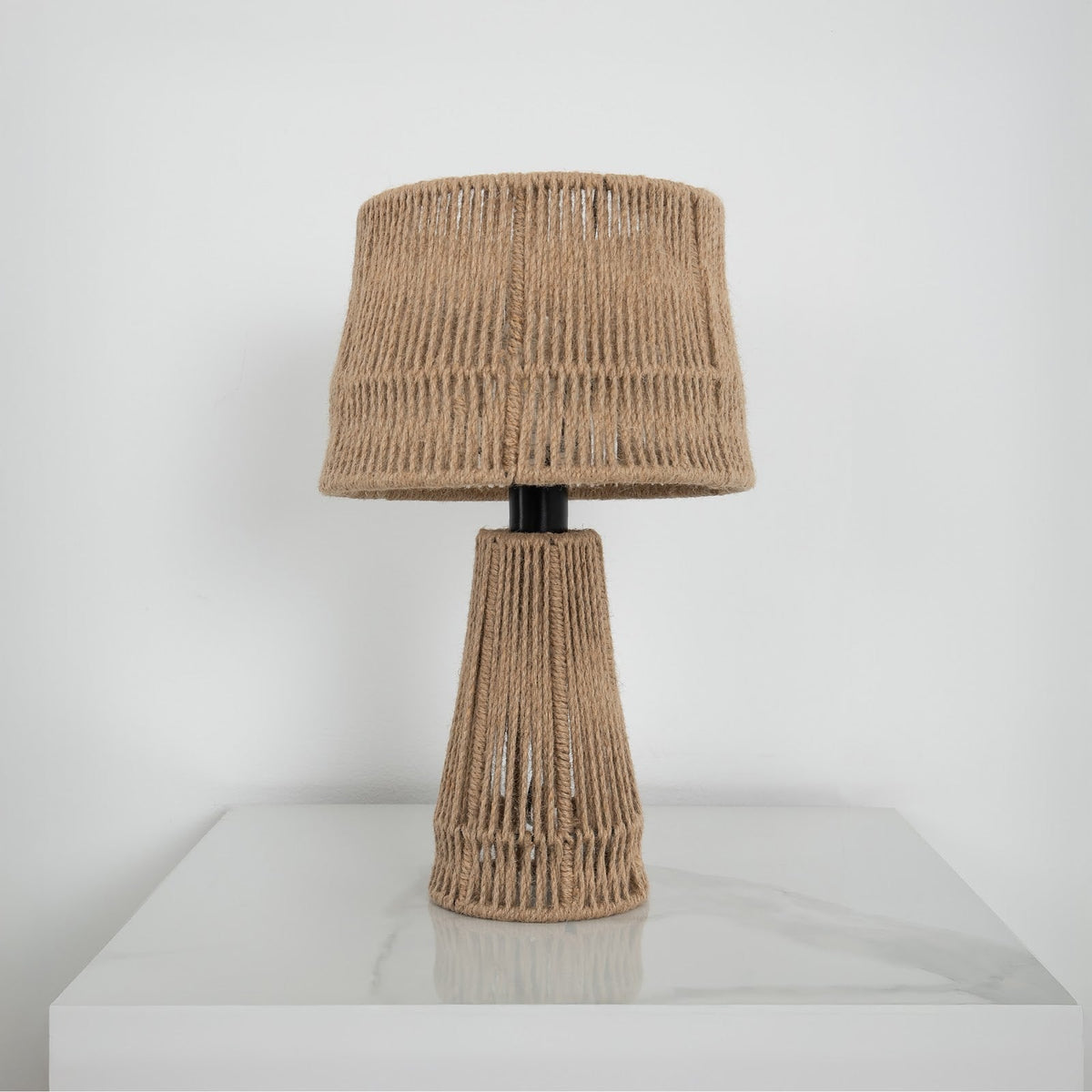Burlap Boho Table Lamp 022