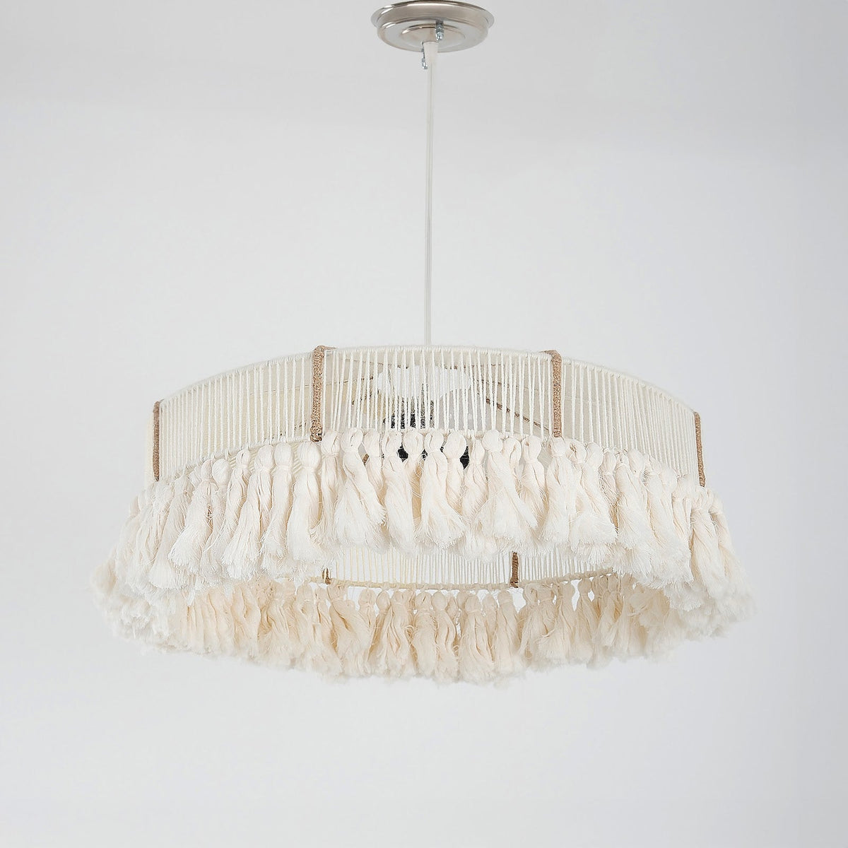 Makrami Boho Ceiling Lamp 076