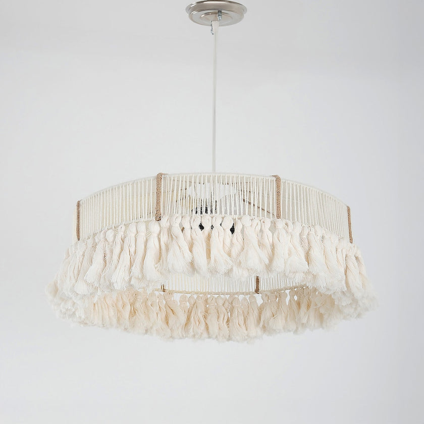 Makrami Boho Ceiling Lamp 076