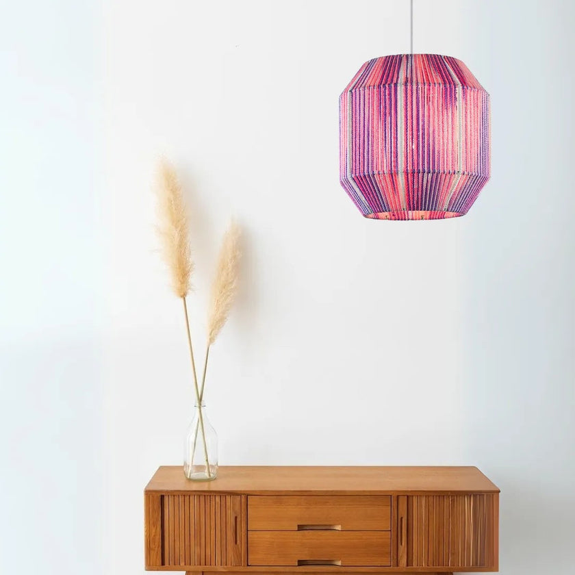 Makrami Boho Ceiling Lamp 026