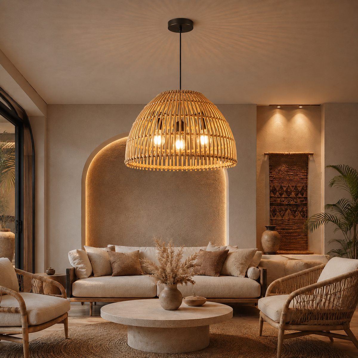 Bambo Boho Ceiling Lamp 115