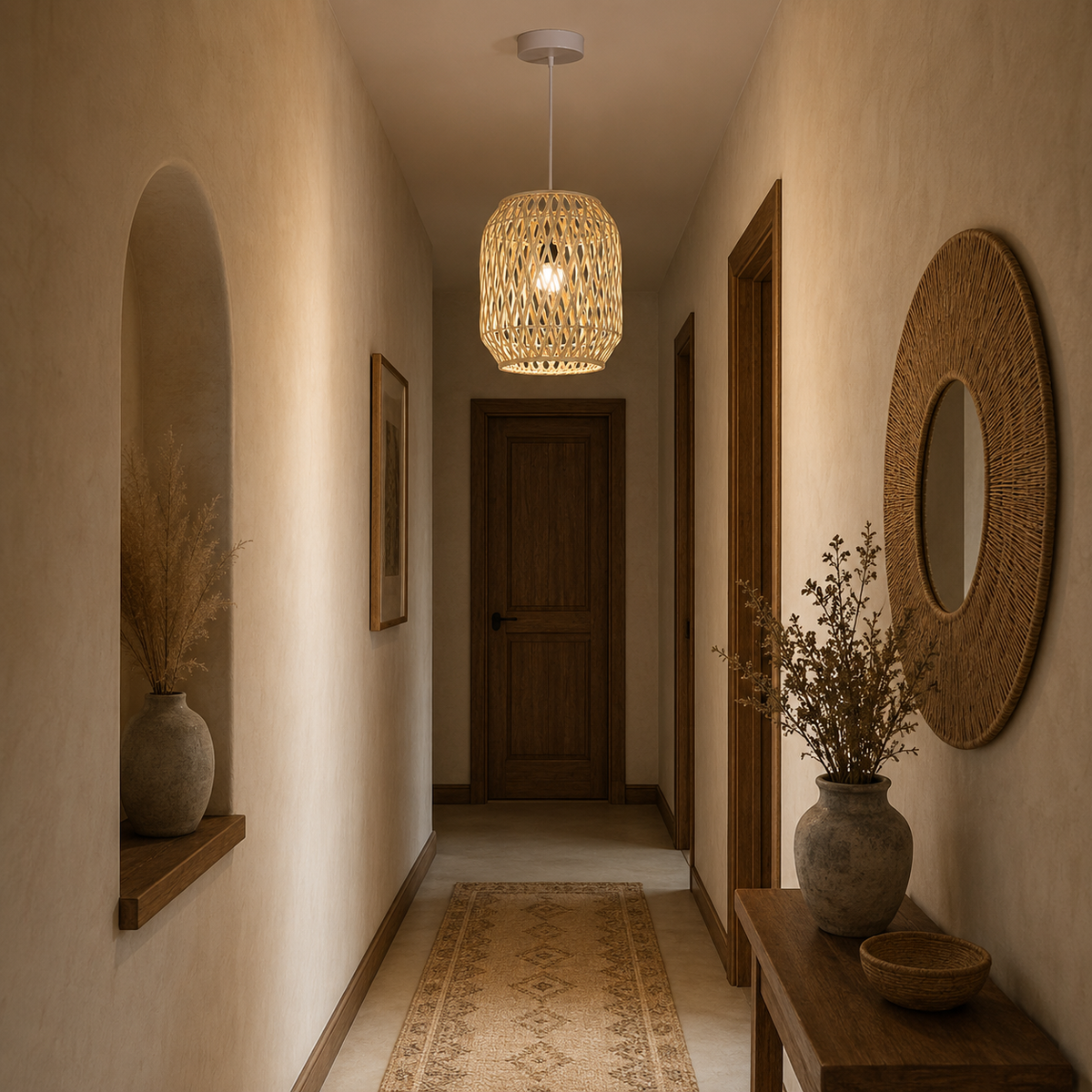 Bambo Boho Ceiling Lamp 077