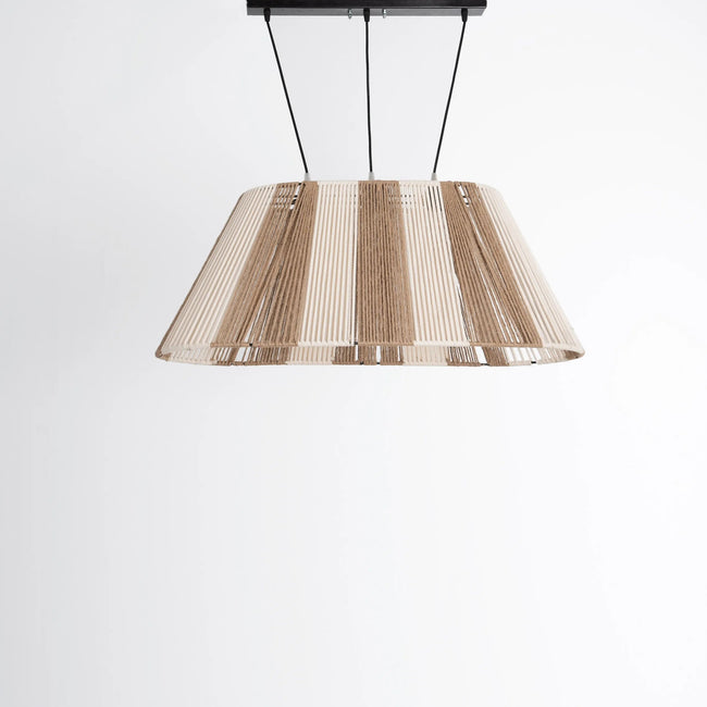 Burlap Boho Ceiling Lamp 022