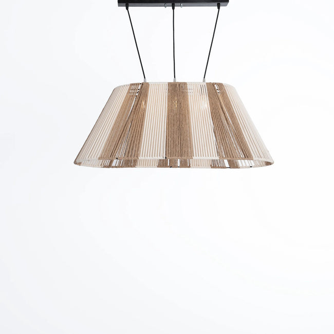 Burlap Boho Ceiling Lamp 022