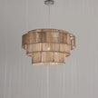 Burlap Boho Ceiling Lamp 025
