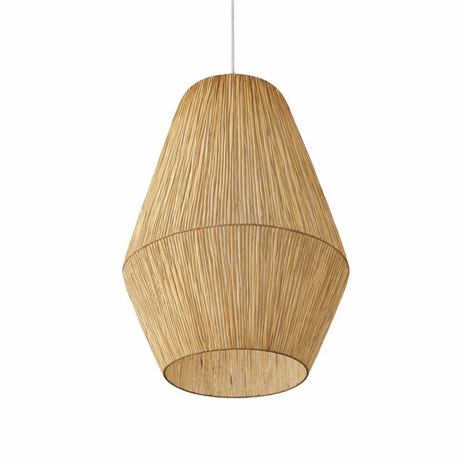 Burlap Boho Ceiling Lamp 036