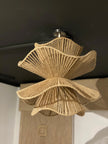 Burlap Boho Ceiling Lamp 051