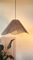 Burlap Boho Ceiling Lamp 052