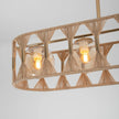 Burlap Boho Ceiling Lamp 055