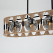 Burlap Boho Ceiling Lamp 059