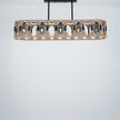 Burlap Boho Ceiling Lamp 060