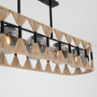 Burlap Boho Ceiling Lamp 060