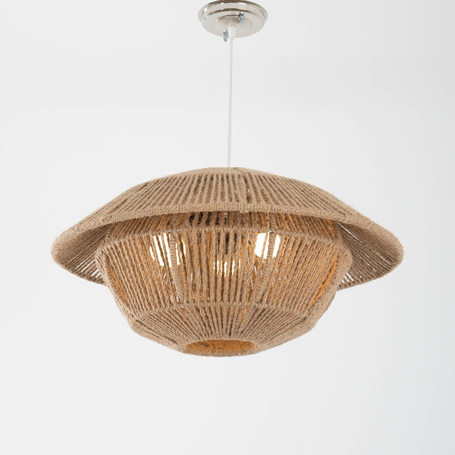 Burlap Boho Ceiling Lamp 067
