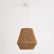 Burlap Boho Ceiling Lamp 070
