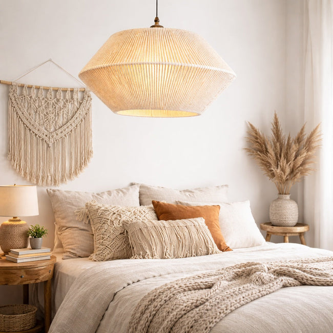 Makrami Boho Ceiling Lamp 009