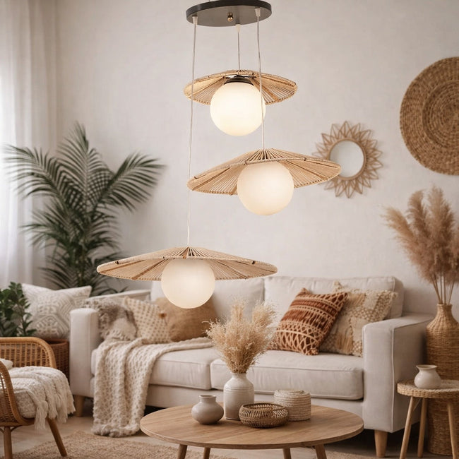 Makrami Boho Ceiling Lamp 015
