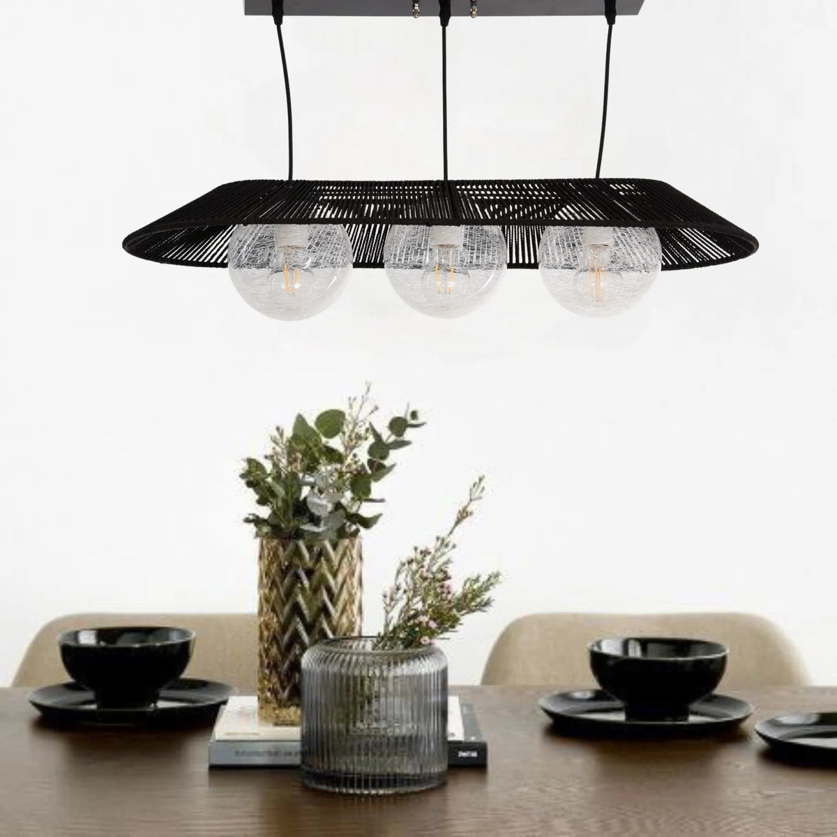 Makrami Boho Ceiling Lamp 020