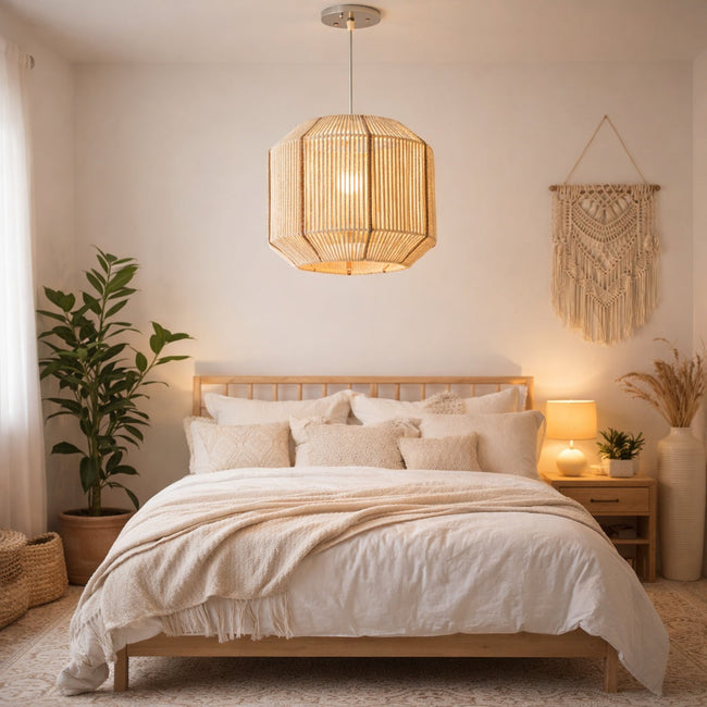 Makrami Boho Ceiling Lamp 021