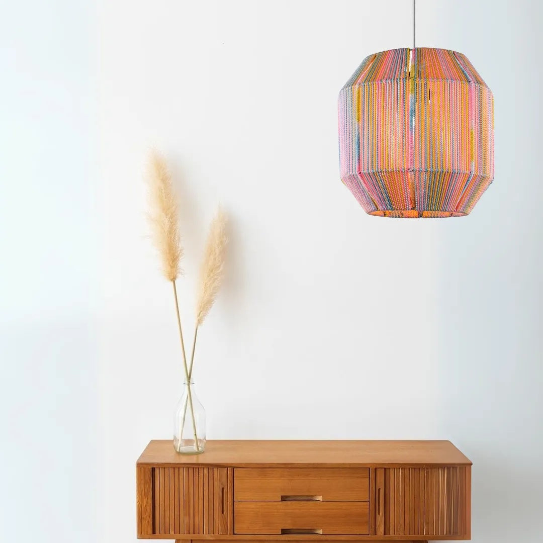 Makrami Boho Ceiling Lamp 025