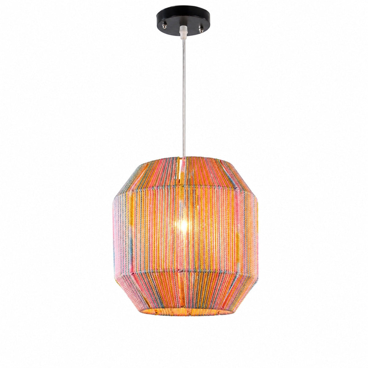 Makrami Boho Ceiling Lamp 025