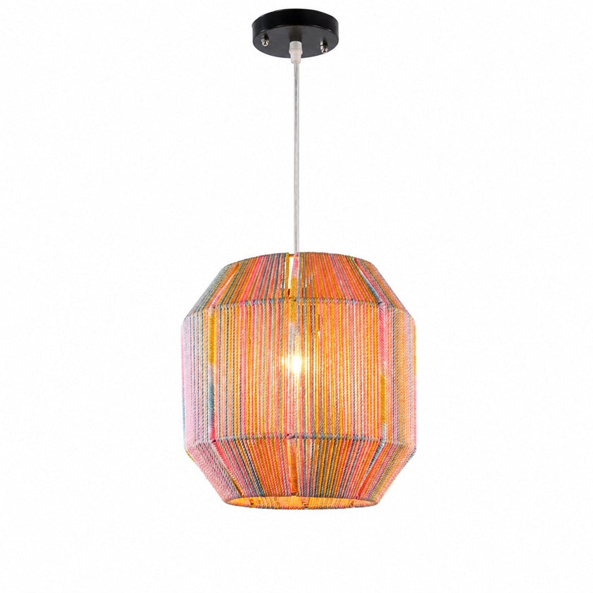 Makrami Boho Ceiling Lamp 025