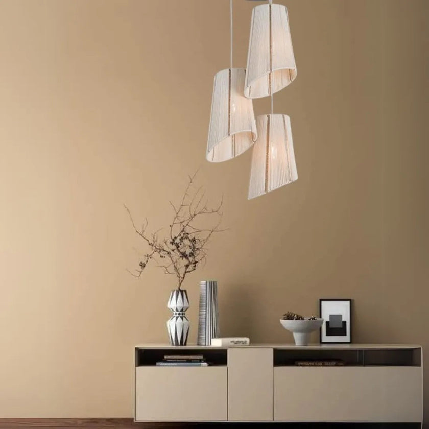 Makrami Boho Ceiling Lamp 057