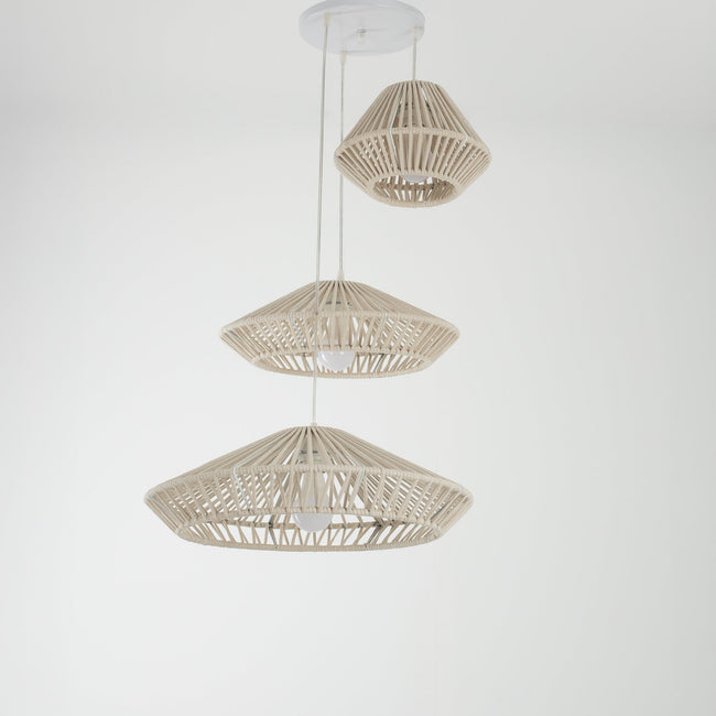 Makrami Boho Ceiling Lamp 066