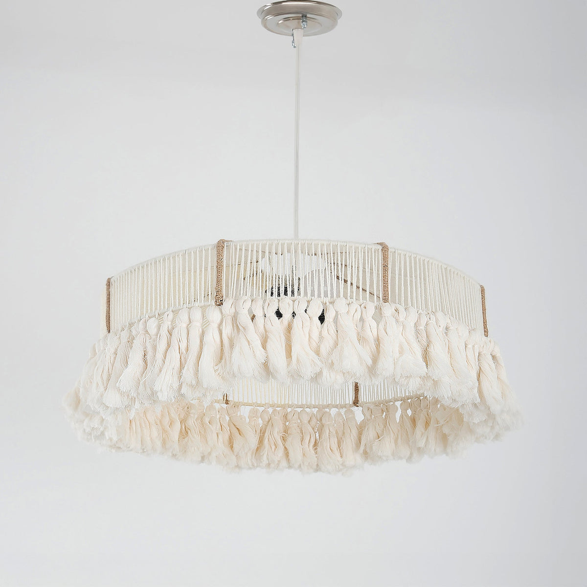 Makrami Boho Ceiling Lamp 076