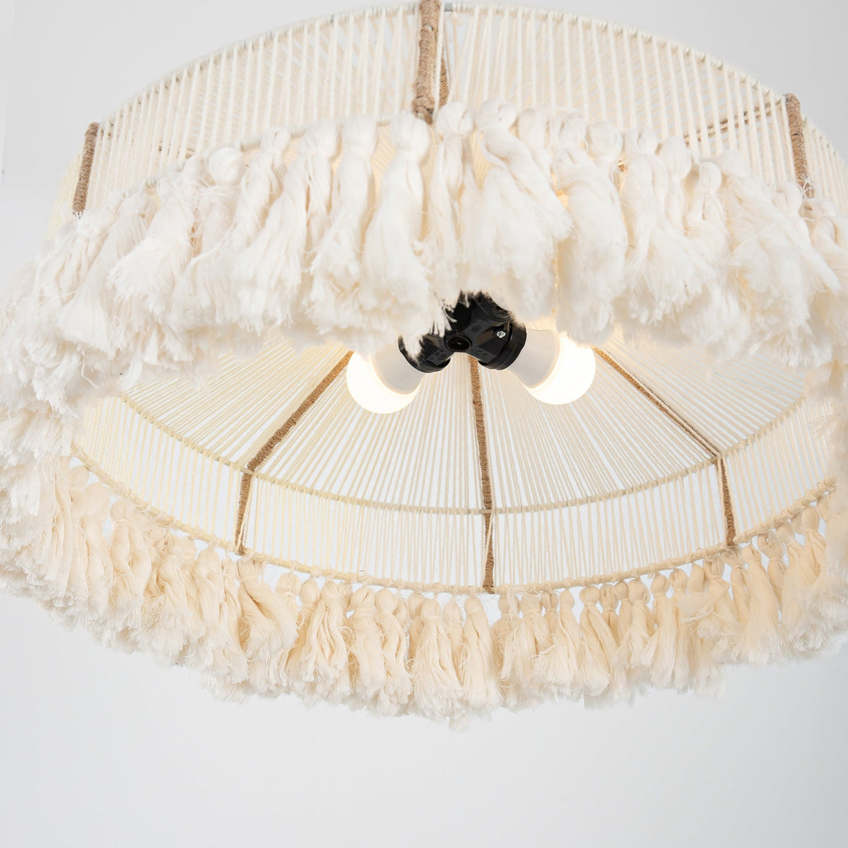 Makrami Boho Ceiling Lamp 076