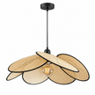 Rattan Boho Ceiling Lamp 001 on a white background