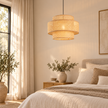 Rattan Boho Ceiling Lamp 003 styled in an interior