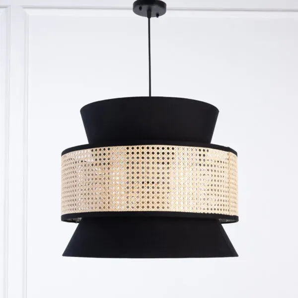 Rattan Boho Ceiling Lamp 008