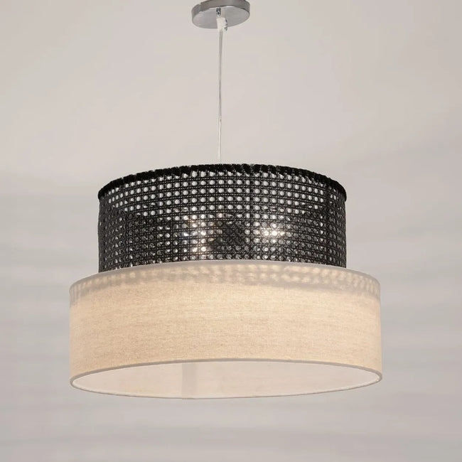 Rattan Boho Ceiling Lamp 015