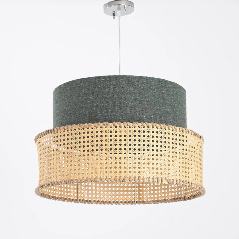 Rattan Boho Ceiling Lamp 016