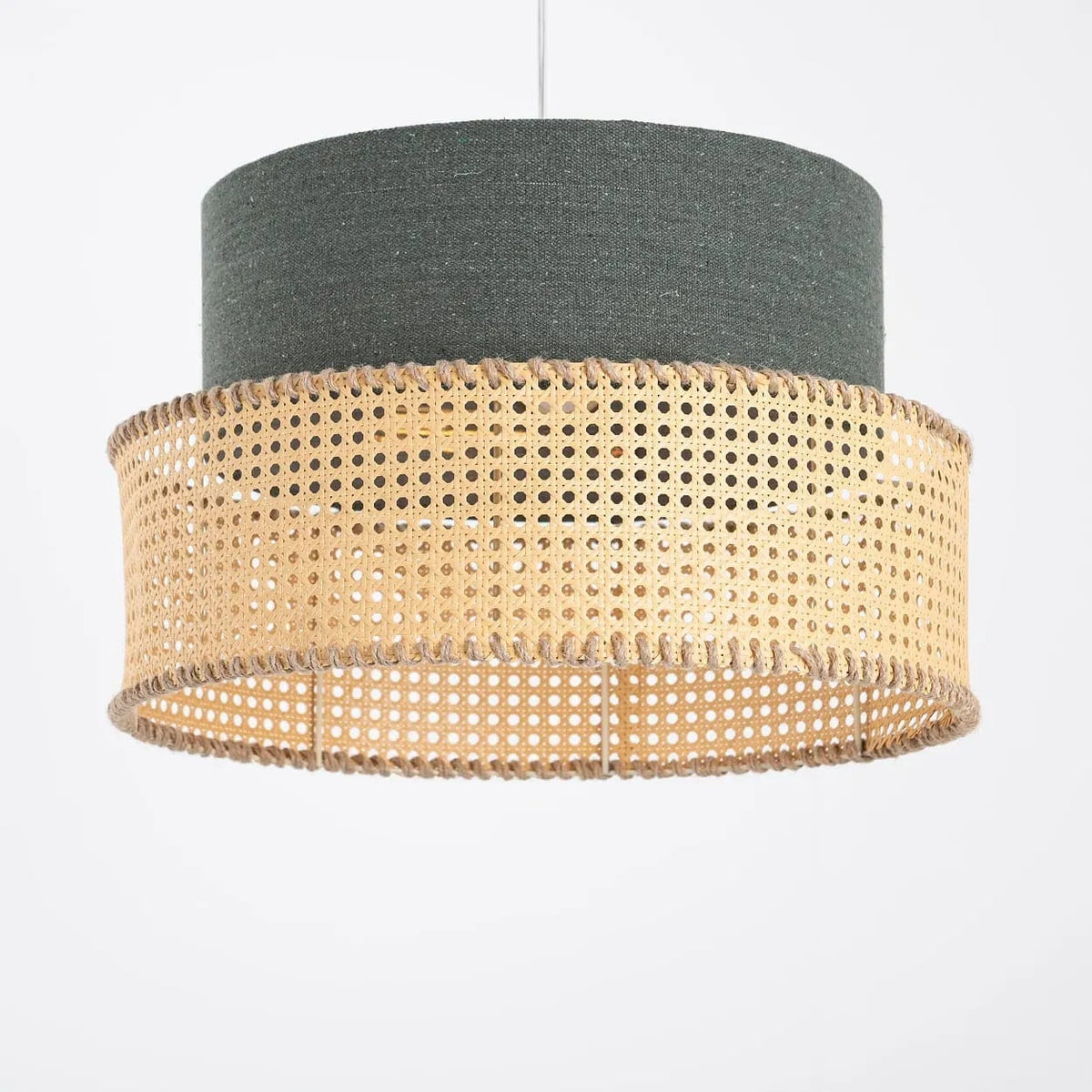 Rattan Boho Ceiling Lamp 016
