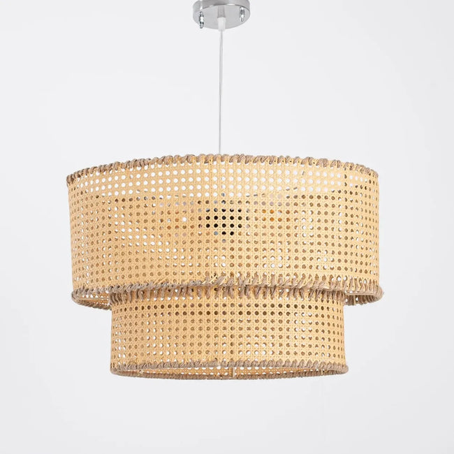 Rattan Boho Ceiling Lamp 017