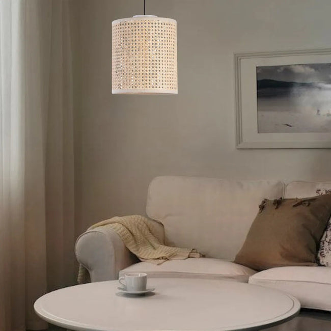 Rattan Boho Ceiling Lamp 018