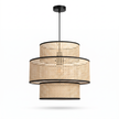 Rattan Boho Ceiling Lamp 021 on a white background