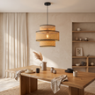 Rattan Boho Ceiling Lamp 021 styled in an interior