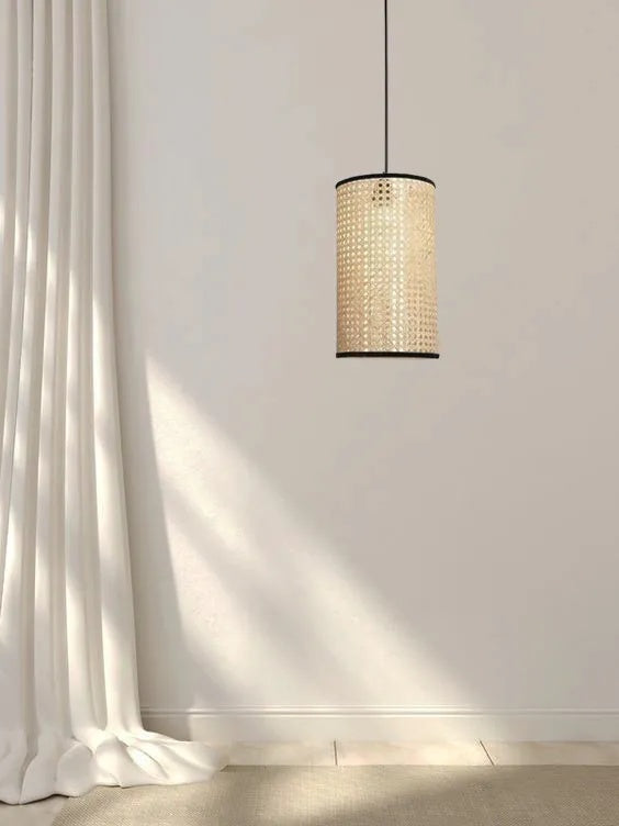 Rattan Boho Ceiling Lamp 023