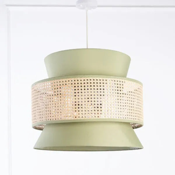 Rattan Boho Ceiling Lamp 032
