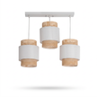 Rattan Boho Ceiling Lamp 040 on a white background