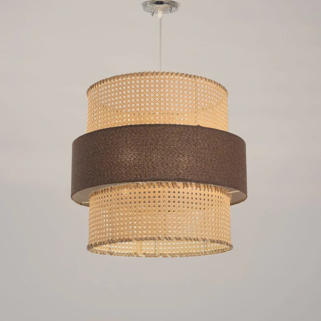 Rattan Boho Ceiling Lamp 044