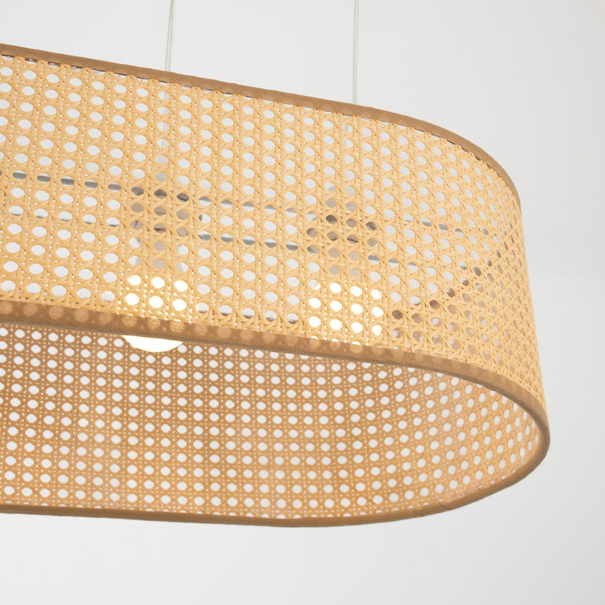 Rattan Boho Ceiling Lamp 054, handmade boho ceiling lamp – product view 3
